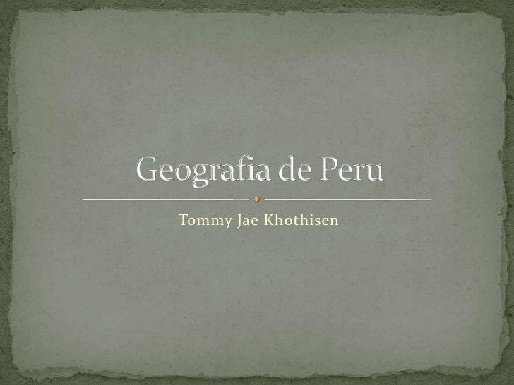 Geografia de peru