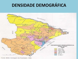 DENSIDADE DEMOGRÁFICA
 
