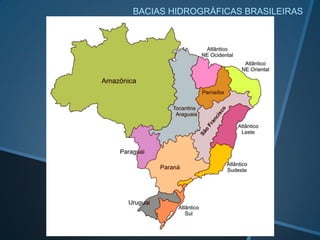 BACIAS HIDROGRÁFICAS BRASILEIRAS
 