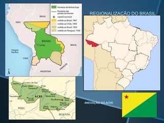 REGIONALIZAÇÃO DO BRASIL




ANEXAÇÃO DO ACRE
 