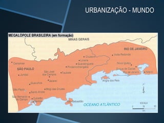 URBANIZAÇÃO - MUNDO
 