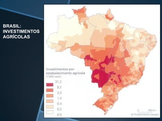BRASIL:
INVESTIMENTOS
AGRÍCOLAS
 