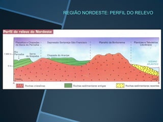 REGIÃO NORDESTE: PERFIL DO RELEVO
 