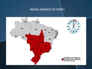 BRASIL: HORÁRIO DE VERÃO
 