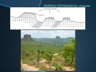 MORROS-TESTEMUNHOS: chapadas
 