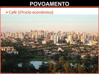 POVOAMENTO
Café (5ºciclo econômico)
Londrina
 