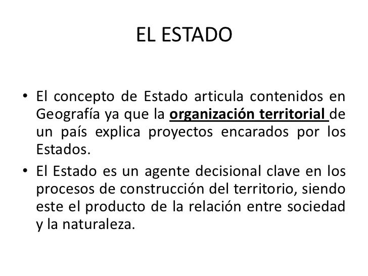 Geografia estado y territorio 2012 Geografia estado y territorio 2012