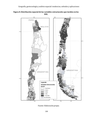 Geografía, geotecnología y análisis espacial: tendencias, métodos y aplicaciones
134
Figura 8. Distribución espacial de las variables estructurales que inciden en los
DSS.
Fuente: Elaboración propia.
 
