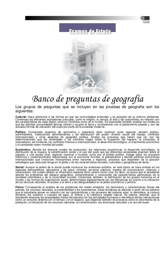 preguntas tipo icfes de geografia politica geografia icfes preguntas tipo icfes de geografia politica geografia icfes