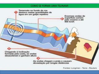 COMO SE FORMA UMA TSUNAMI 
 