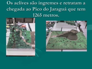 Os aclives são ingremes e retratam a chegada ao Pico do Jaraguá que tem 1265 metros.