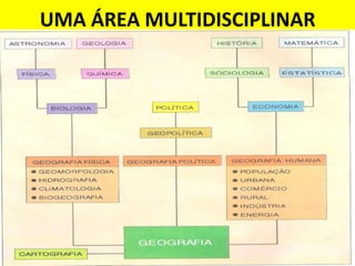 UMA ÁREA MULTIDISCIPLINAR
 