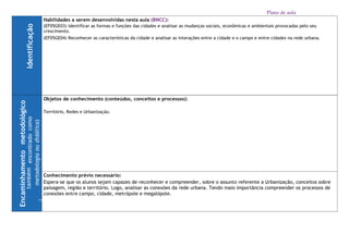 Plano de aula
 