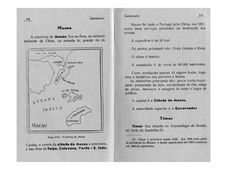 Geografia portugal e colónias 3ª e 4ª classes