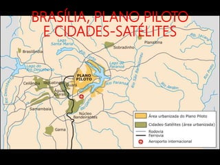 BRASÍLIA, PLANO PILOTO
E CIDADES-SATÉLITES
 