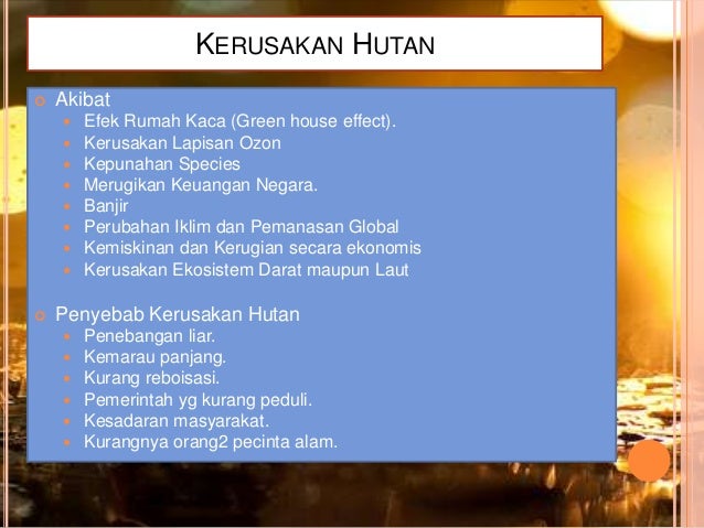 Kerusakan Lingkungan Hidup