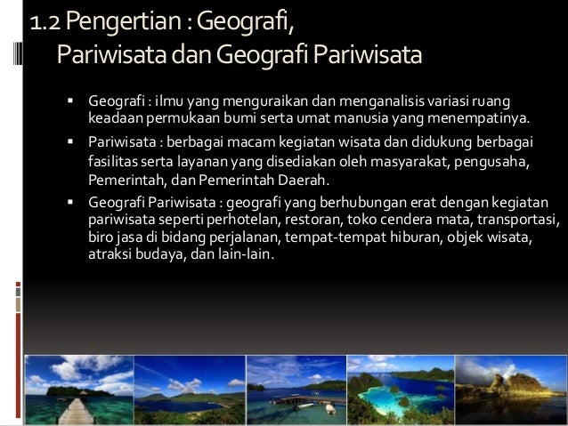 Geografi pariwisata indonesia (manajemen resort dan 