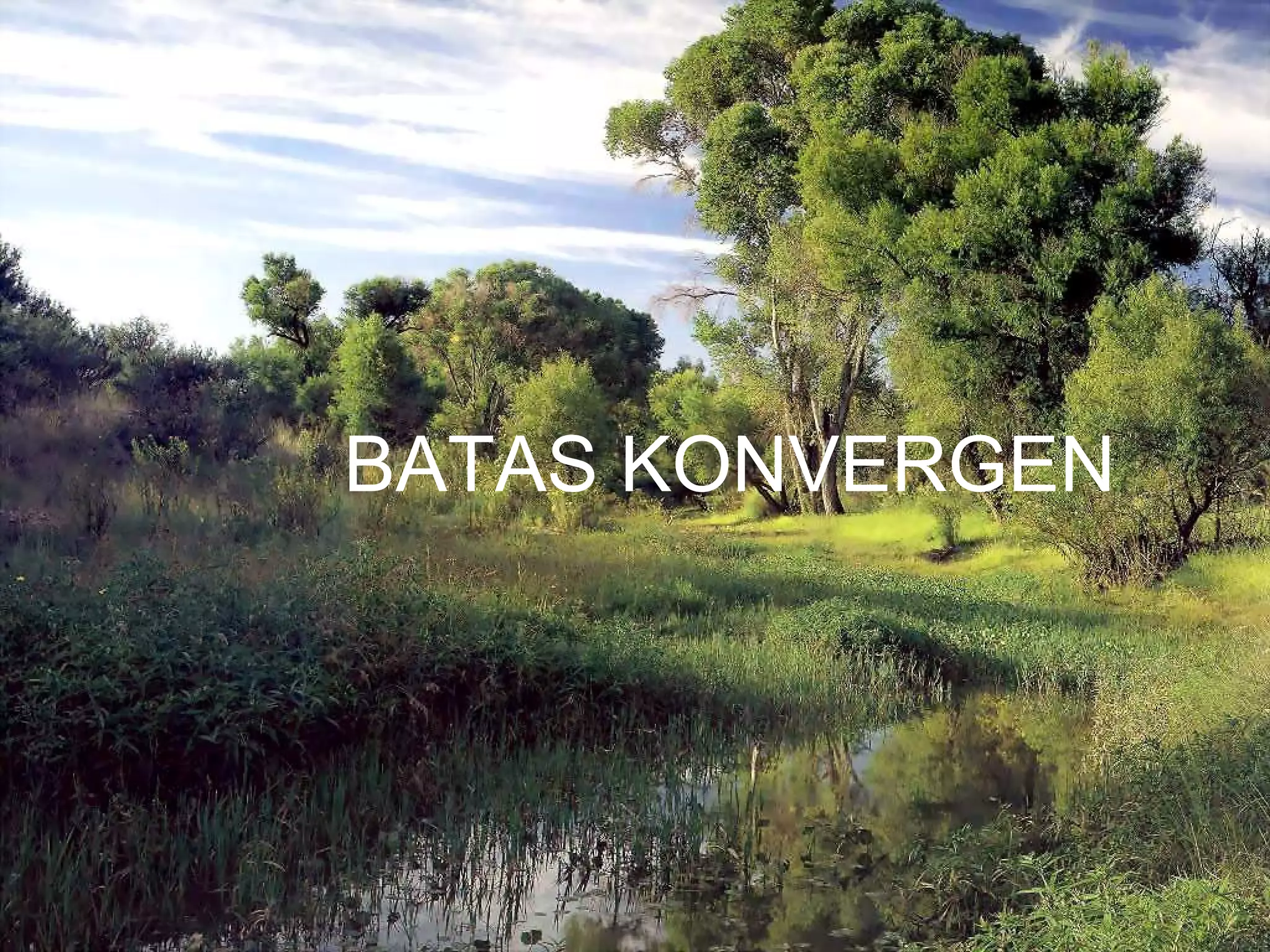 BATAS KONVERGEN 
 