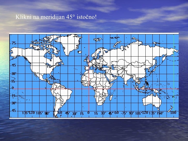 karta svijeta meridijani i paralele Geografska Mreza karta svijeta meridijani i paralele