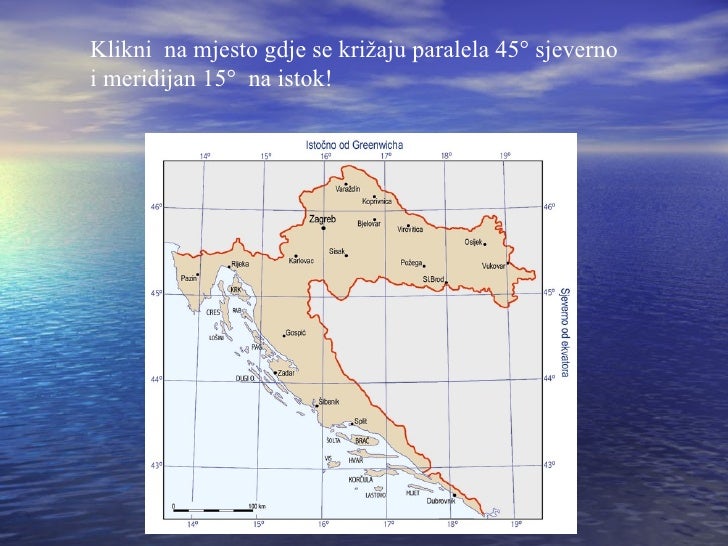 slijepa karta europe meridijani Geografska Mreza slijepa karta europe meridijani