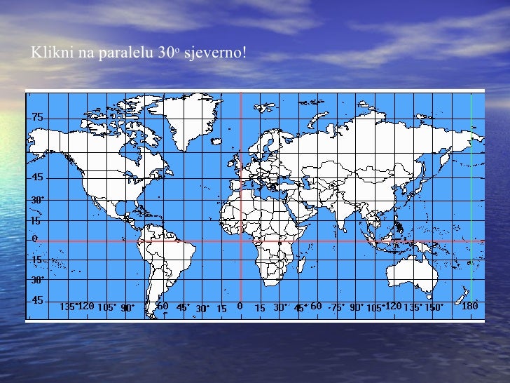 karta sveta sa meridijanima i paralelama Geografska Mreza karta sveta sa meridijanima i paralelama