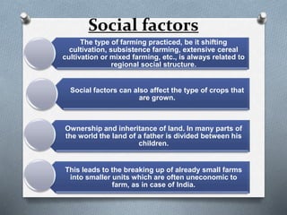 Geographical factors affecting agricultural sector and service sector ...