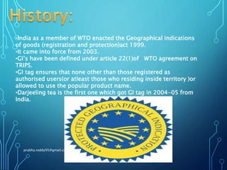 Geographical indications | PPTX