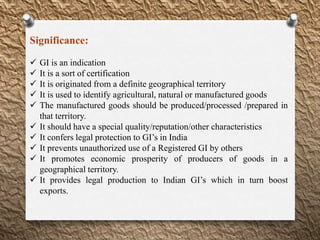 Geographical indications | PPTX
