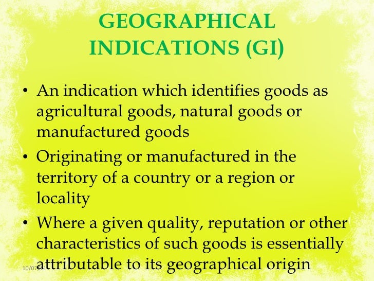 Geographical indications ppt