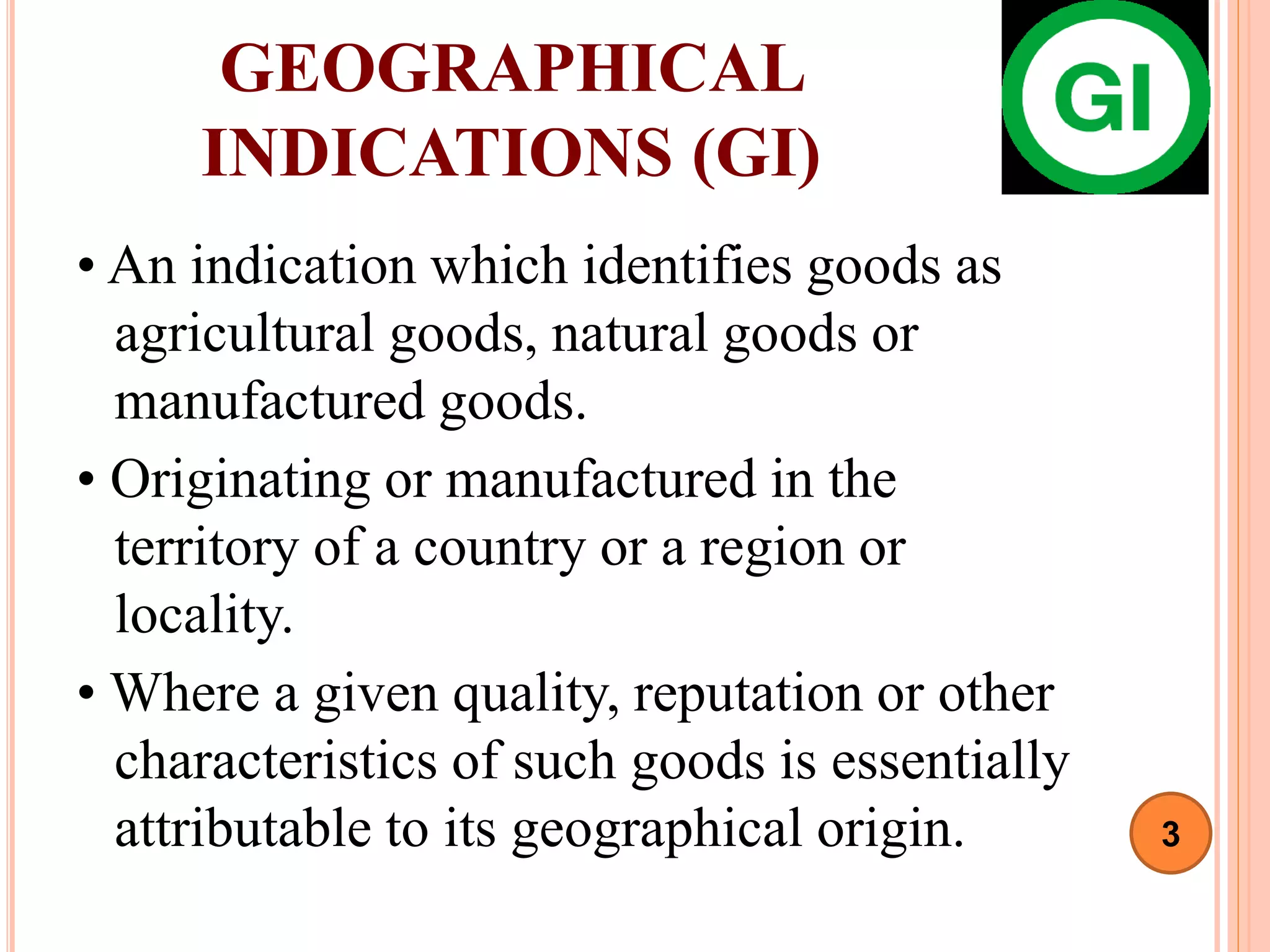 Geographical indications ppt PPT