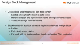 HDFS for Geographically Distributed File System | PDF