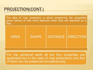 Geographic coordinate system & map projection | PPTX