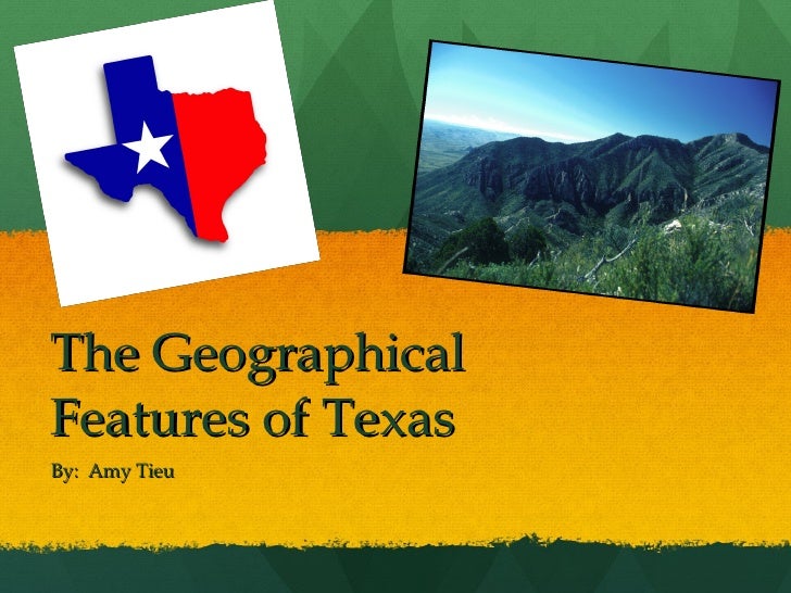 Major Geographic Features of Texas