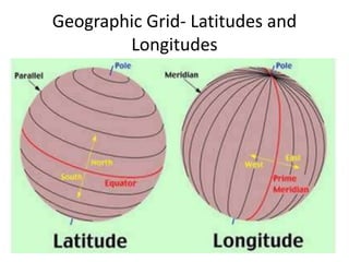 Geographic Grid- Latitudes and
Longitudes
 