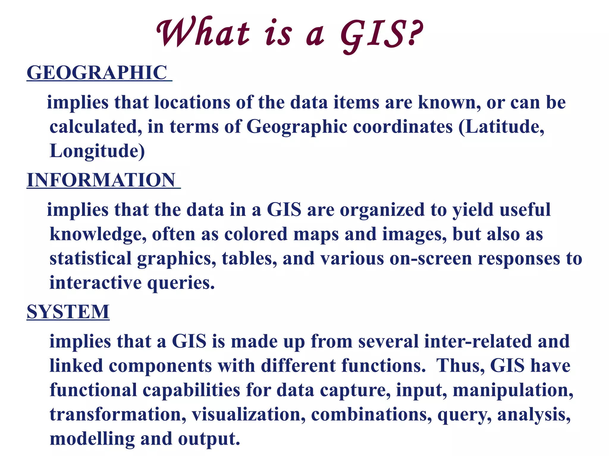 Geographic information system | PPT