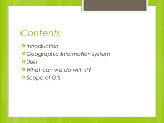 Geographic information system | PPT