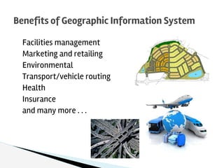 Facilities management
Marketing and retailing
Environmental
Transport/vehicle routing
Health
Insurance
and many more . . ....