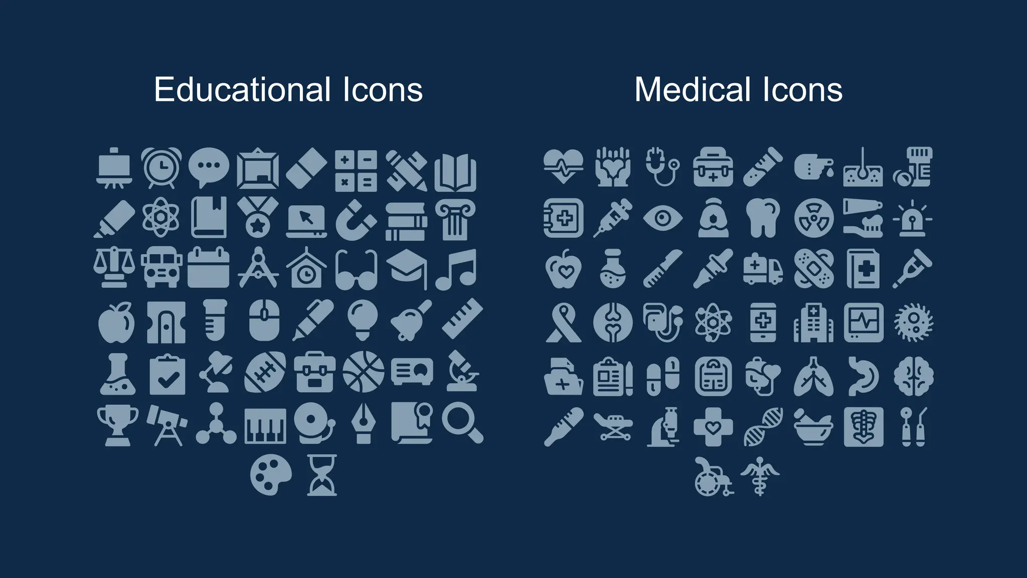 Educational Icons Medical Icons
 