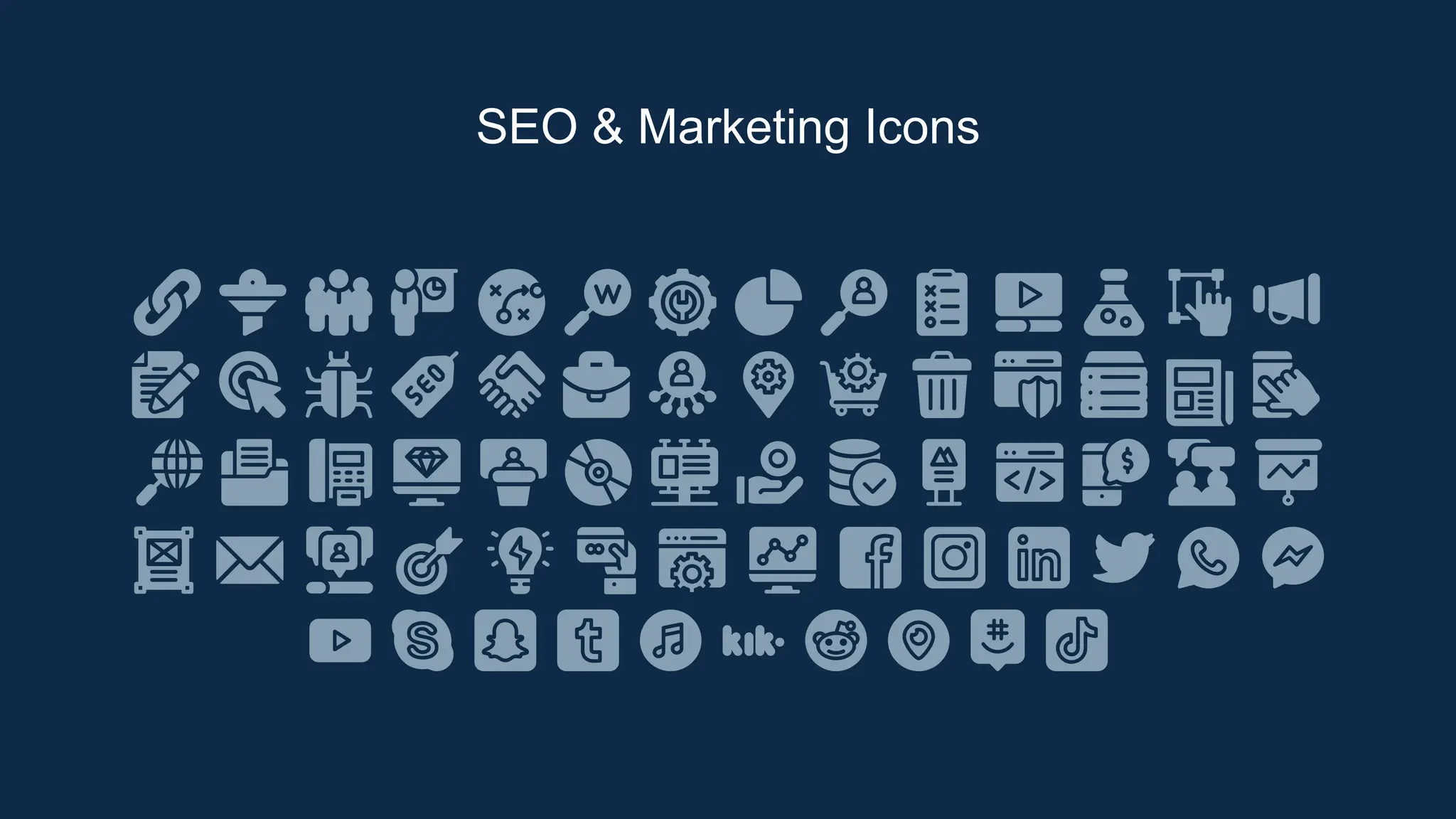 SEO & Marketing Icons
 