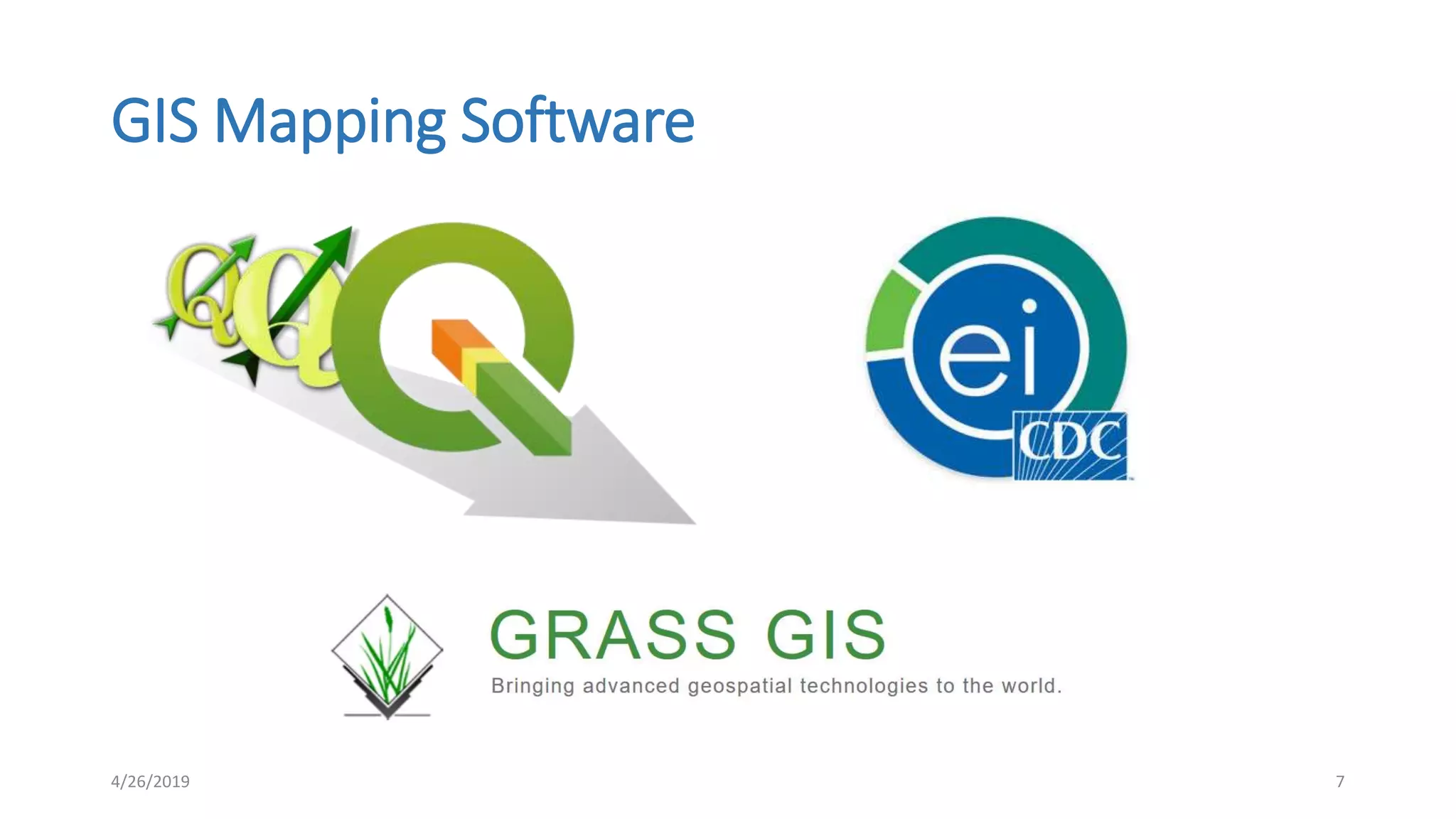 GIS Mapping Software
4/26/2019 7
 