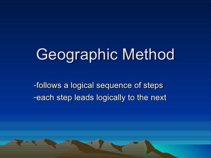Geographic Method