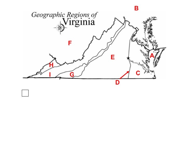 Geographic regions of virginia step by step