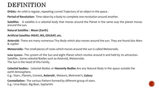 Orbite Definition Geography: Module 1: Solar System | PPTX