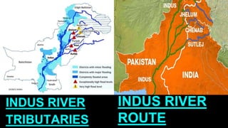 INDUS RIVER
ROUTE
INDUS RIVER
TRIBUTARIES
 