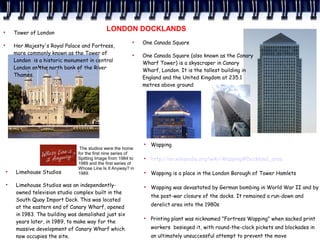 London Presentation - Case Study Higher Geography