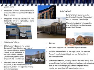 London Presentation - Case Study Higher Geography