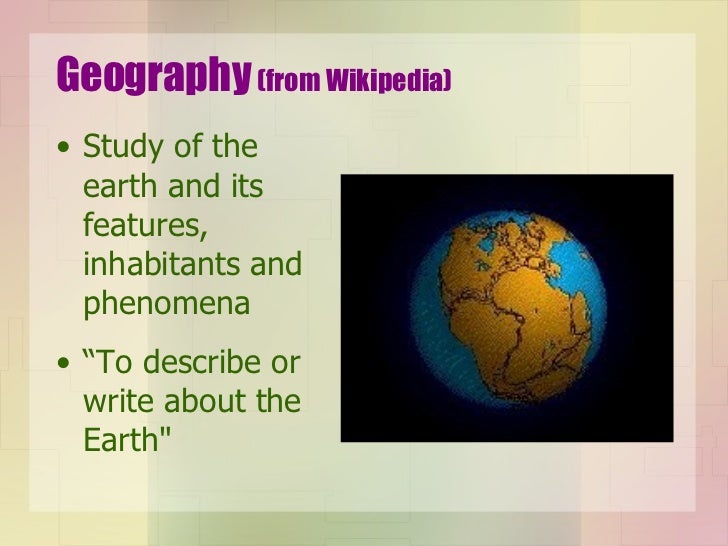 Gender and Geography