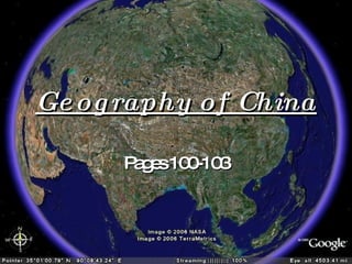 Geography of China Pages 100-103 