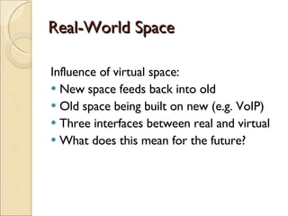 The Geography of Technology: Space, Place and the Embedded Environment ...