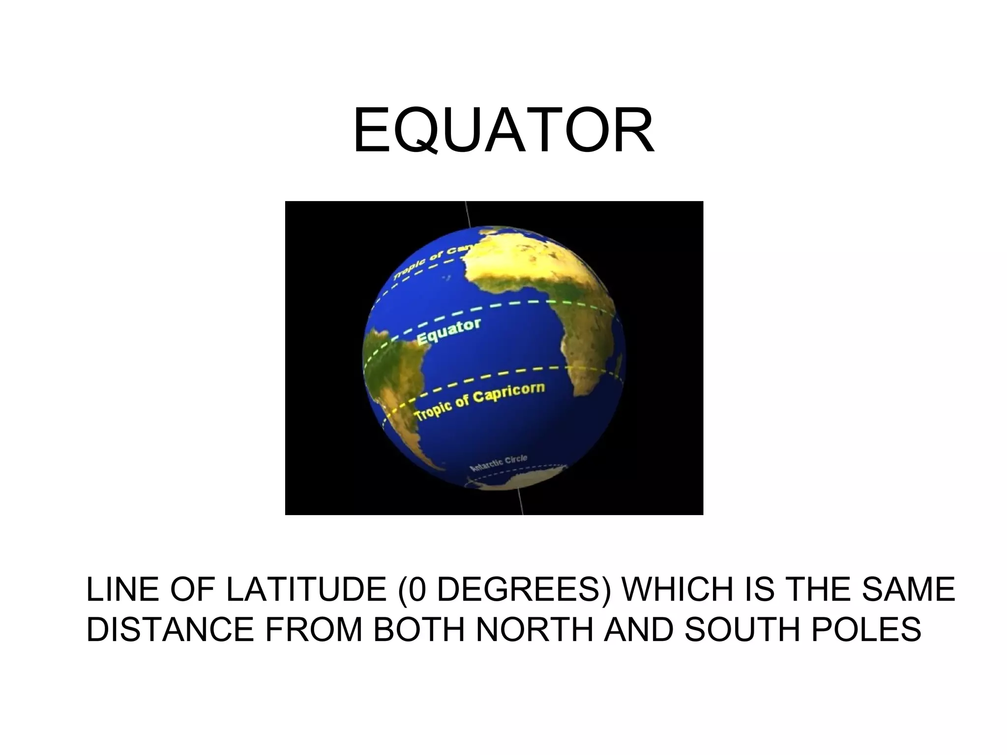 Line Equator Geography Powerpoint | PPT